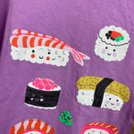 Load image into Gallery viewer, Mini Boden Printed Graphic T-Shirt Lupin Purple Sushi 8-9 Years
