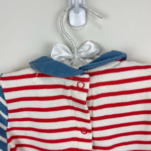 Mini Boden Cozy Striped Pocket Dress 6-12 Months