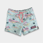 Load image into Gallery viewer, Vineyard Vines Boys Chappy Swim Trunk Crystal Blue 4T

