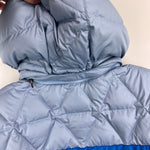 Load image into Gallery viewer, L.L. Bean Kids Down Jacket Colorblock Blue Yellow Citron M 10/12
