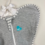 Load image into Gallery viewer, Love to Dream Swaddle Up Sleep Sack Cotton 1.0 TOG Two Way Zipper Gray Small
