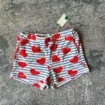 Load image into Gallery viewer, Mini Boden Toweling Heart Print Shorts 12 NWT
