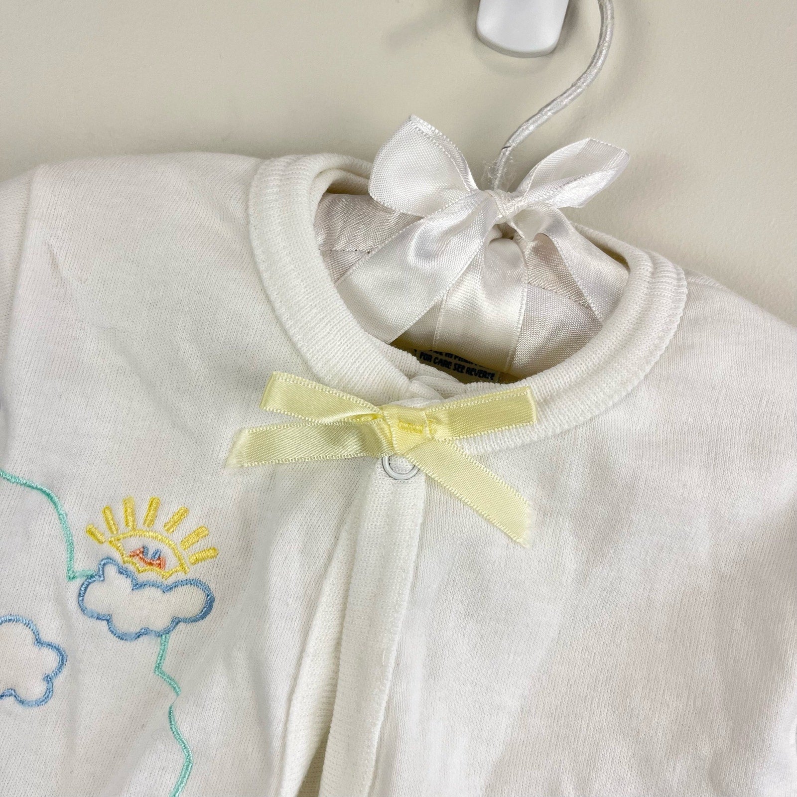 Vintage Doe-Spun Bunny Romper Set 6-9 Months