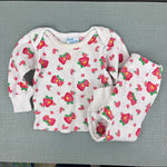 Load image into Gallery viewer, Vintage OshKosh B'gosh Waffle Knit Strawberry Outfit 12 Months
