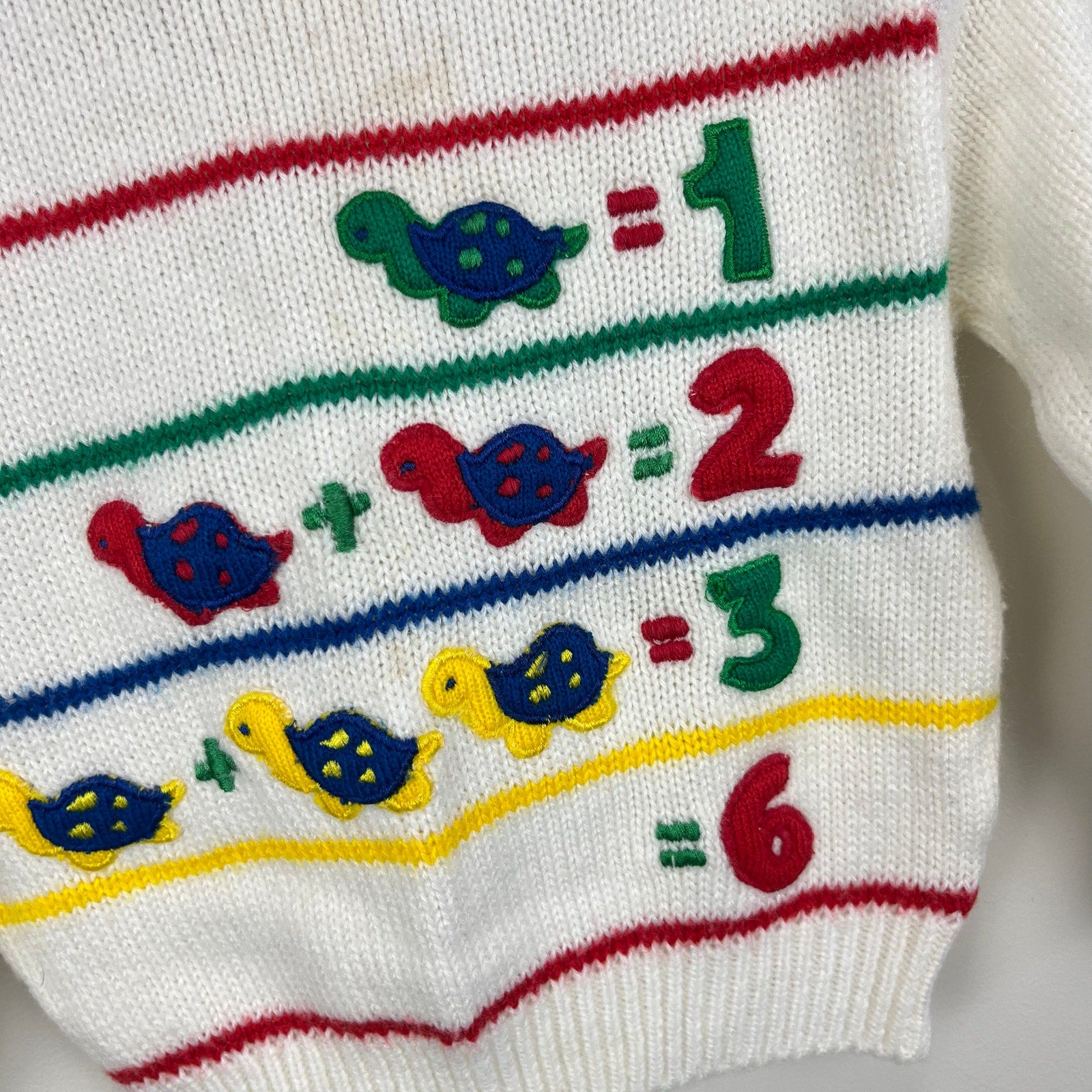 Vintage Top Trend Turtle Number Sweater 18 Months