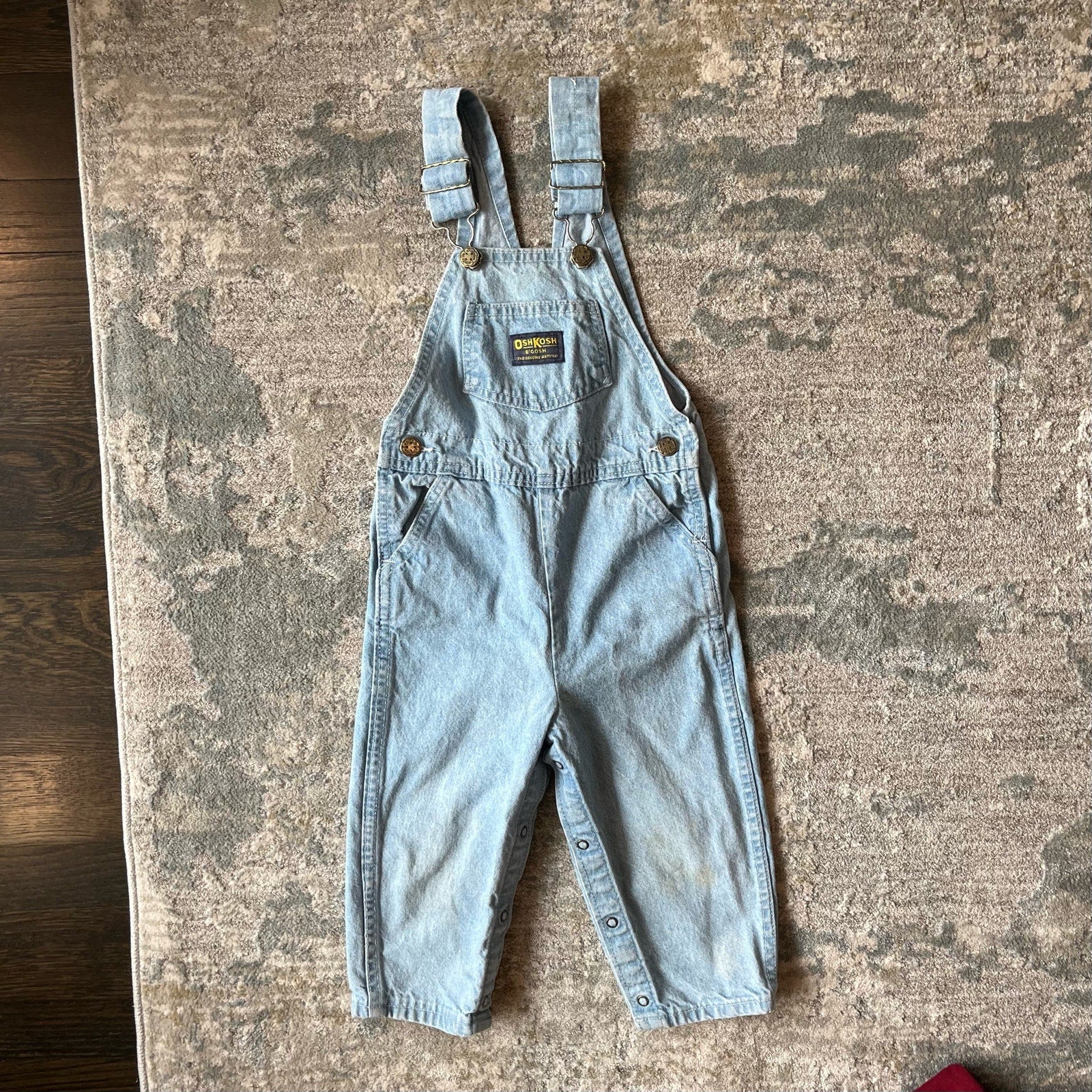 Vintage OshKosh B'gosh Blue Jean Overalls 3T USA