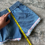 Load image into Gallery viewer, Vintage Blue Jean Ribbon Shorts 6
