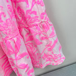 Load image into Gallery viewer, Lilly Pulitzer Girls Mini Jilly Midi Dress Rousseau Pink Glisten In The Sun XS 2-3
