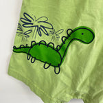 Load image into Gallery viewer, Vintage Y2K Carters Green Dinosaur Shortall Romper 24 Months
