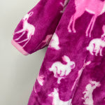 Load image into Gallery viewer, Hatley Fleece Cold Weather Baby Bundler Pink Animals 6-12 Months
