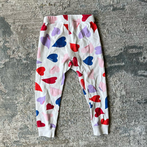 Hanna Andersson Loved Heart Print Pajamas 90 cm 3T