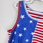 Load image into Gallery viewer, Cat &amp; Jack Stars and Stripes Tank Top Large 10-12
