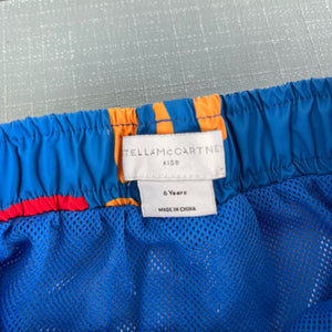 Stella McCartney Kids Bold Blue Swim Trunks 6 Years