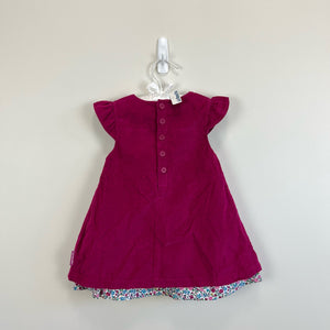 JoJo Maman Bebe Pretty Cord Dress 6-12 Months NWT