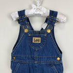 Load image into Gallery viewer, Vintage Lee Blue Jean Overalls 24 Months
