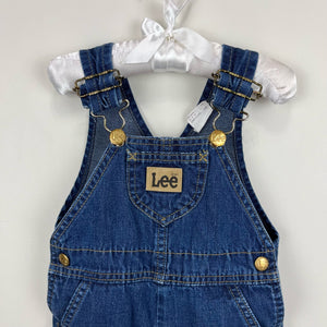 Vintage Lee Blue Jean Overalls 24 Months