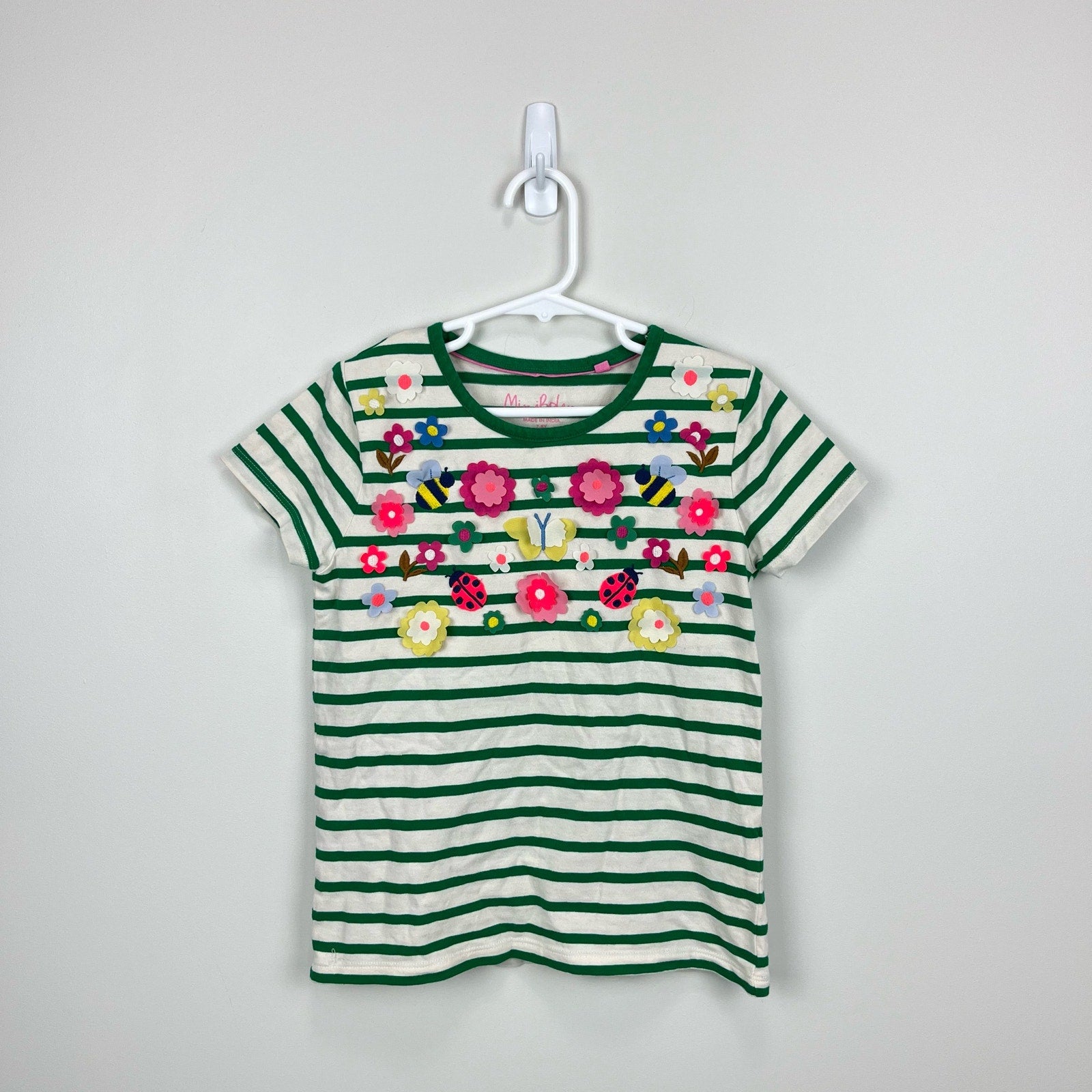 Mini Boden Flutter T-Shirt Highland Green Vanilla Pod 7-8