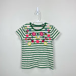 Load image into Gallery viewer, Mini Boden Flutter T-Shirt Highland Green Vanilla Pod 7-8
