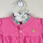 Load image into Gallery viewer, Ralph Lauren Pink Ruffle Romper 9 Months
