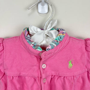 Ralph Lauren Pink Ruffle Romper 9 Months