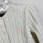 Load image into Gallery viewer, Polo Ralph Lauren Cable Knit Cardigan Sweater Ivory 3T
