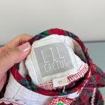 Load image into Gallery viewer, Lil Cactus Smocked Plaid Christmas Tree Dress 2T
