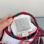 Load image into Gallery viewer, Lil Cactus Smocked Plaid Christmas Tree Dress 2T
