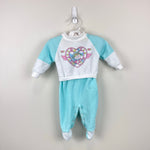 Load image into Gallery viewer, Vintage Playskool Play J's Baby Flight Club Footie Coverall Newborn
