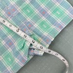 Load image into Gallery viewer, Vintage Green Blue Bunny Shortall Romper 9 Months USA
