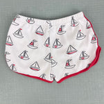 Load image into Gallery viewer, The Beaufort Bonnet Company Cheryl Shorts Undulata Regatta Richmond Red 3T
