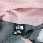 Load image into Gallery viewer, The North Face Girls Glacier Full Zip Fleece Hoodie Jacket Pink Gray 3-6 Months
