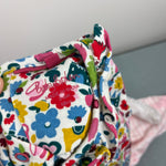 Load image into Gallery viewer, Mini Boden Long Sleeve Ruffle Blouse Top Floral Toy Print 3-6 Months
