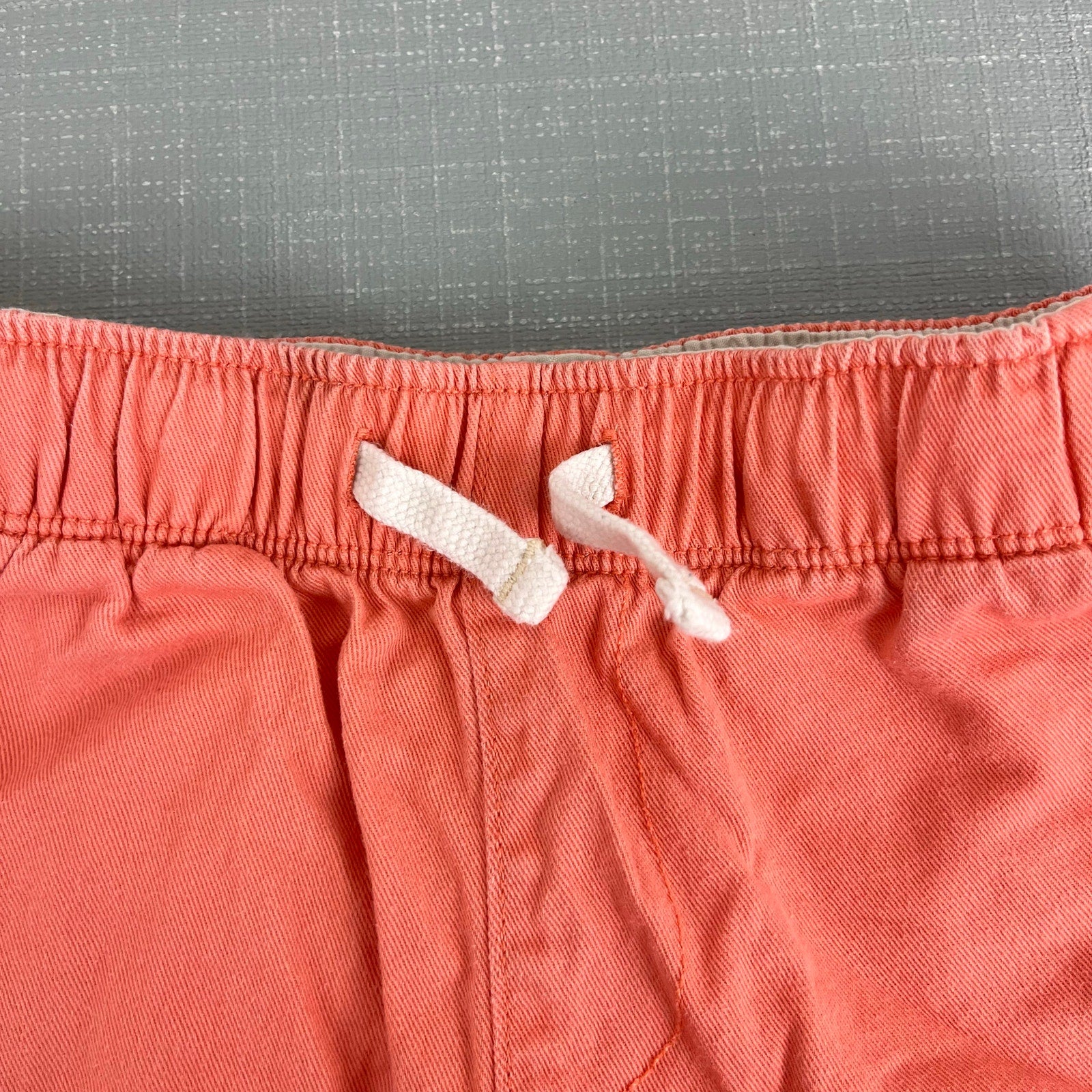 J. Crew Boys Drawstring Twill Dock Short Orange 5T