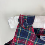 Load image into Gallery viewer, Vintage OshKosh B'gosh Plaid Bow Dress 12 Months
