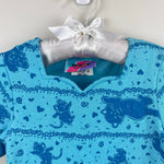 Load image into Gallery viewer, Vintage Teaze Summer Blue Animal Print Dress 4T USA NWT
