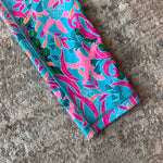 Load image into Gallery viewer, Lilly Pulitzer Luxletic Girls Mini Weekender Legging Multi Seaweed Samba XL 12-14
