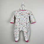 Load image into Gallery viewer, Magnetic Me Organic Cotton Magnetic Baby Footie Rainbow Sprinkle Cake 6-9 months
