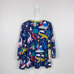 Load image into Gallery viewer, Mini Boden Educational Jersey Pocket Tunic Starboard Blue When I Grow Up 6-7
