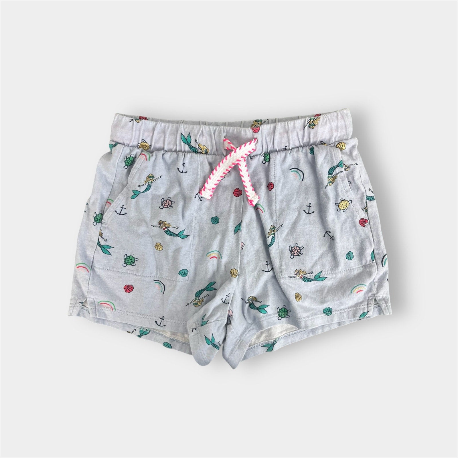 J. Crew Girls' Pull-On Short Mermaid Print Medium 8