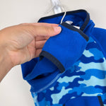 Load image into Gallery viewer, The North Face Glacier Fleece Bunting Blue Camo 6-12 Months
