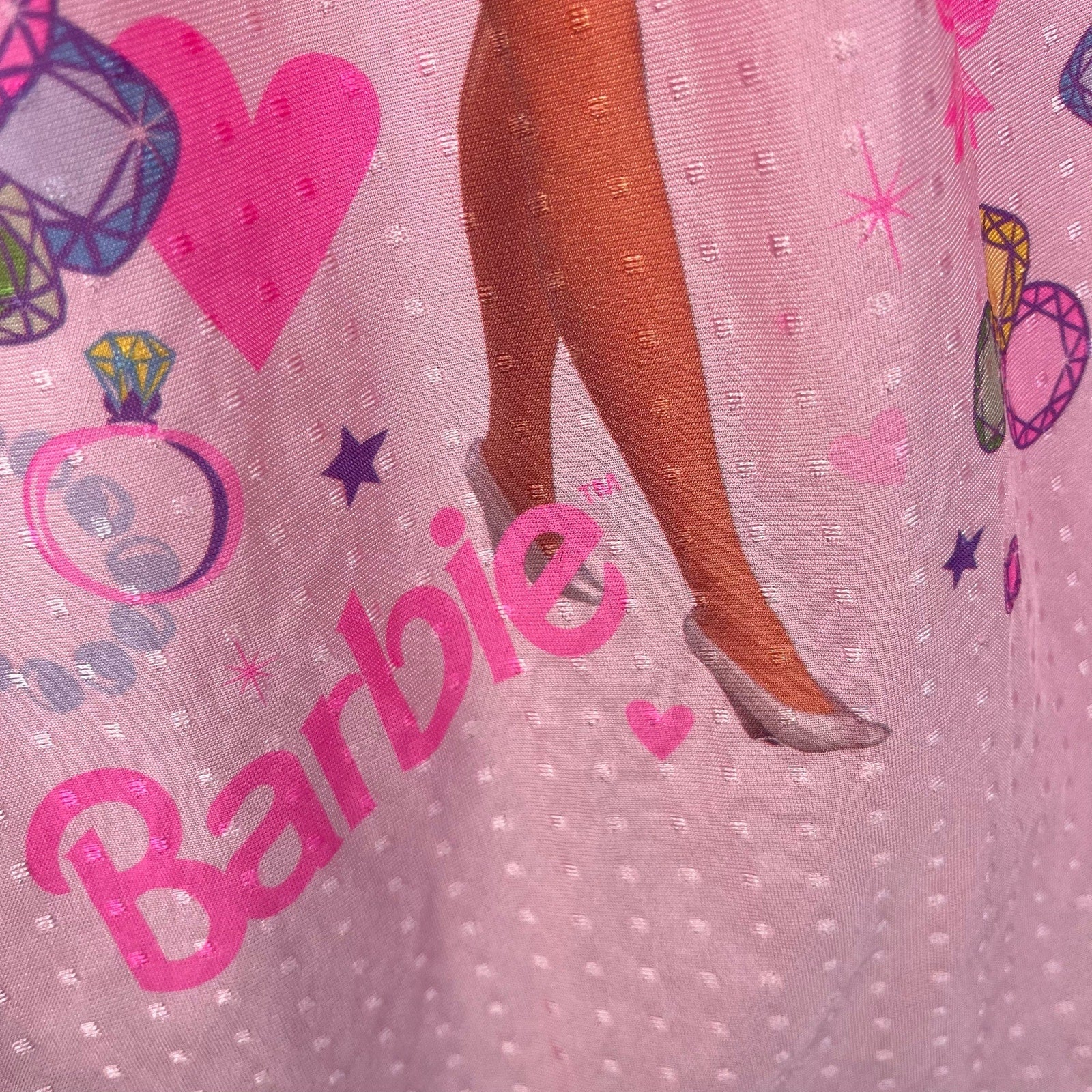 Vintage 90s Pink Jewel Barbie Nightgown