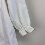 Load image into Gallery viewer, Vintage OshKosh B'gosh White Pink Embroidered Flower Collared Top 6-9
