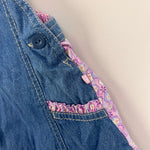 Load image into Gallery viewer, Y2K Vintage Disney Baby Aristocats Marie Floral Denim Jumper Dress 3 Months

