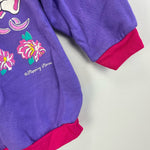Load image into Gallery viewer, Vintage Stepping Stones Purple Teddy Bear Sweatshirt
