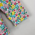 Load image into Gallery viewer, Mini Boden Long Sleeve Floral Ruffle Collar Shirt 12-18 Months
