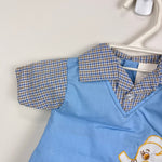 Load image into Gallery viewer, Vintage Mayfair Kids Blue Elephant Diaper Shirt Set Newborn
