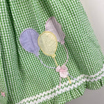 Load image into Gallery viewer, Vintage Cradle Togs Green Seersucker Balloon Butterfly Dress 18 Months

