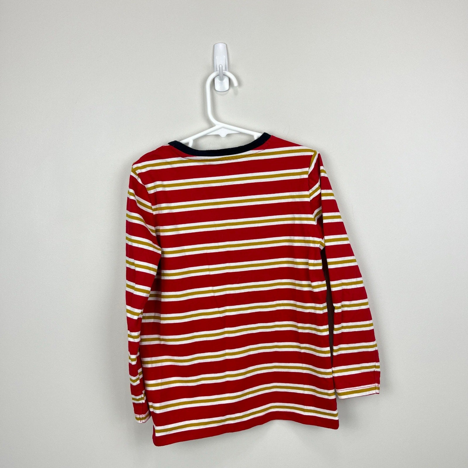 Mini Boden x Harry Pottery Gryffindor Breton Stripe T-Shirt 6-7 NWOT