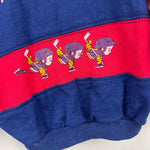 Load image into Gallery viewer, Vintage Healthtex Navy Red Hockey Sweatshirt 4T USA
