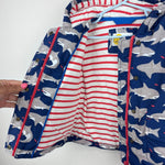 Load image into Gallery viewer, Mini Baby Boden Navy Blue Shark Jacket 3-4
